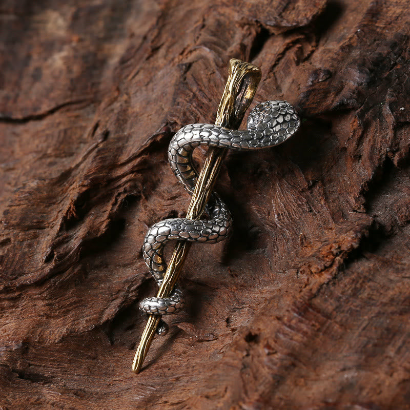 WorldNorse Ancient Egypt Staff Of Snake Protection God Necklace - image 2