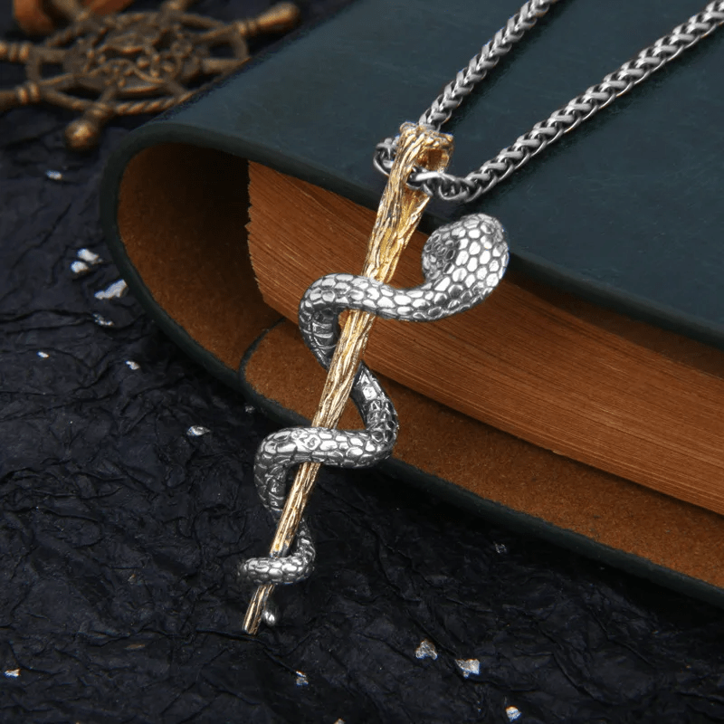 WorldNorse Ancient Egypt Staff Of Snake Protection God Necklace - image 9