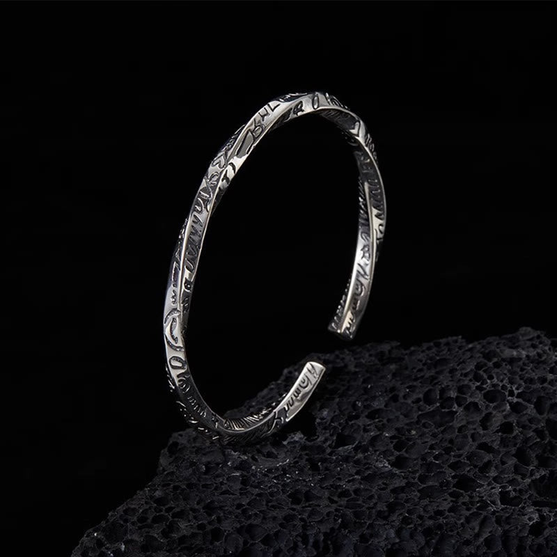 WorldNorse Inscribed Artisan Cuff Bracelet - image 3