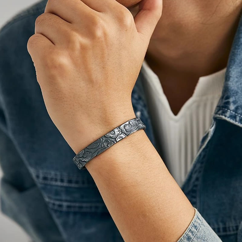 WorldNorse Engraved Cloud Pattern Bracelet - image 2