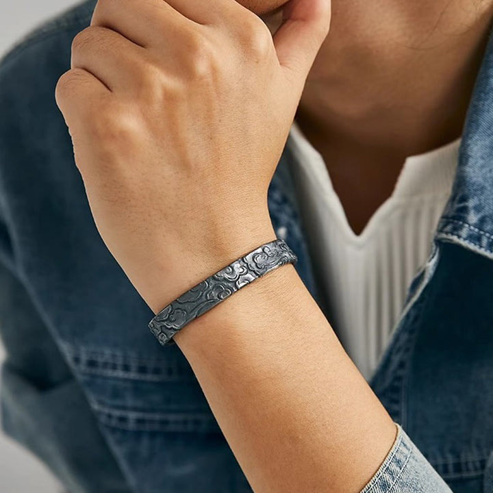WorldNorse Engraved Cloud Pattern Bracelet - image 2