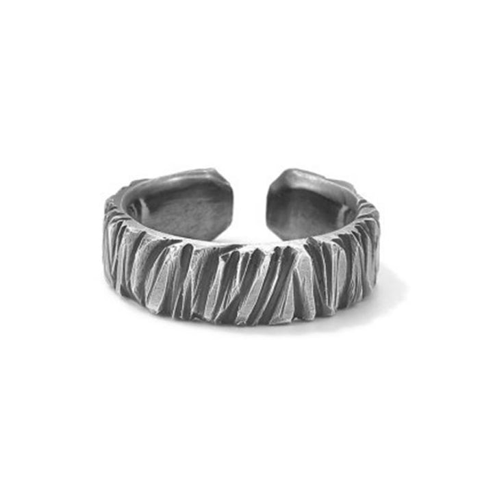 WorldNorse Textured Dual-Tone Ring
