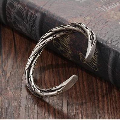 WorldNorse Handcrafted Dual Twist Cuff Bracelet - image 1