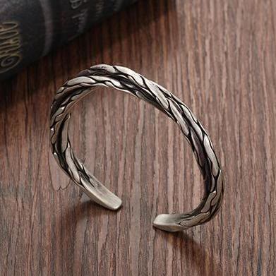 WorldNorse Handcrafted Dual Twist Cuff Bracelet - image 2