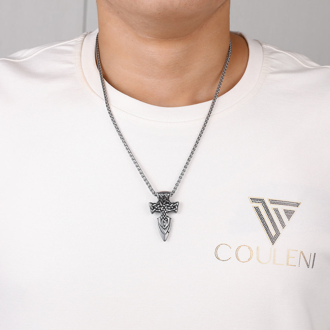 WorldNorse Celtic Knot Sword Necklace - image 1