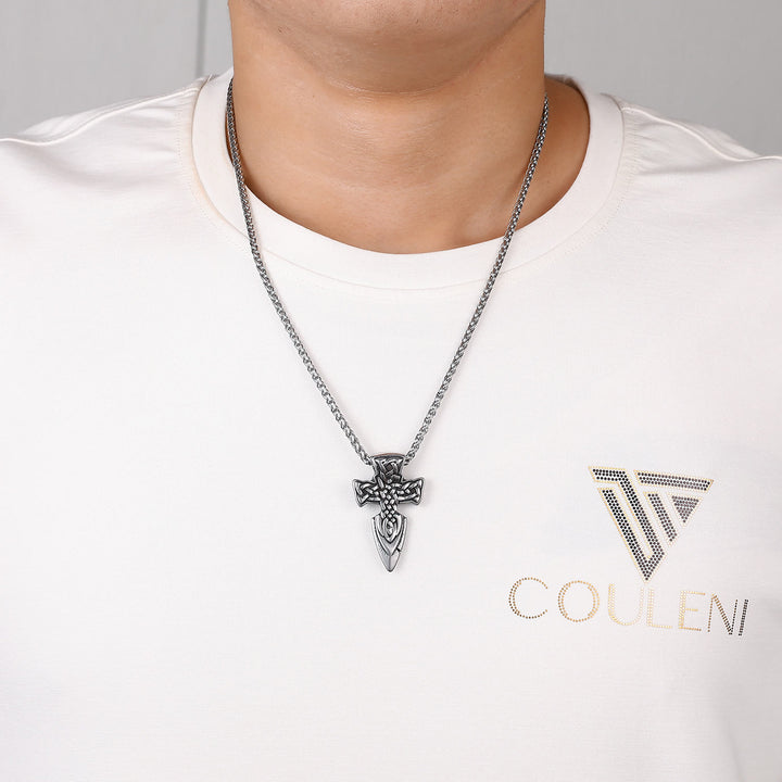 WorldNorse Celtic Knot Sword Necklace - image 1