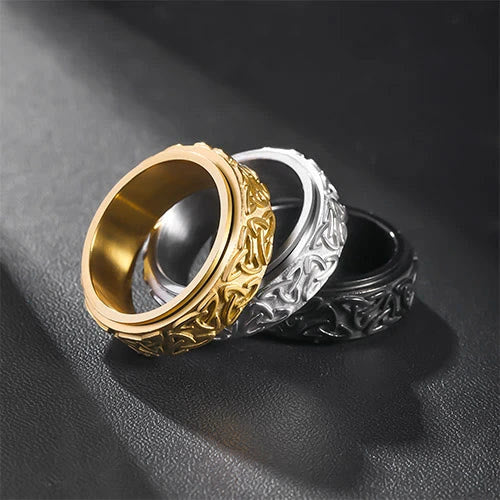 WorldNorse Viking Triquetra Spinner Ring - image 7