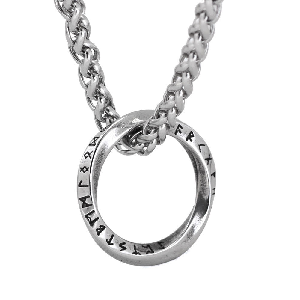 WorldNorse Viking Circle Nordic Runes Necklace - image 4