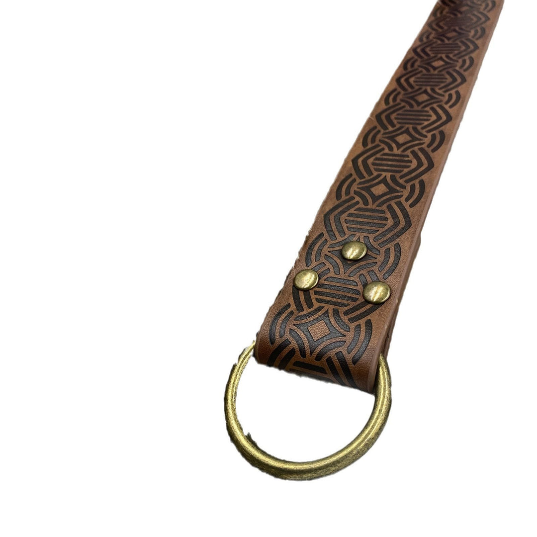 WorldNorse Vintage Embossed Leather Belt