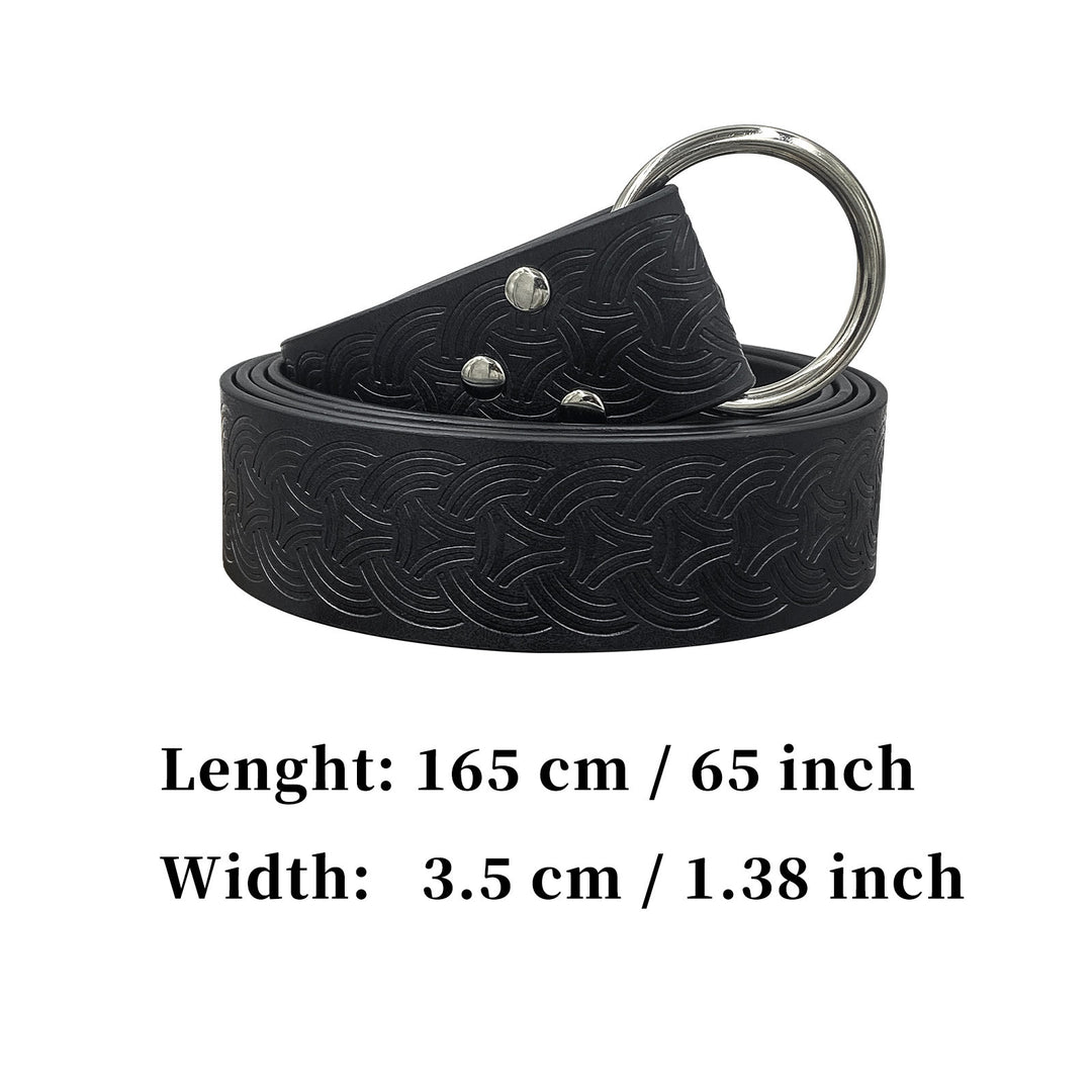 WorldNorse Vintage Embossed Leather Belt