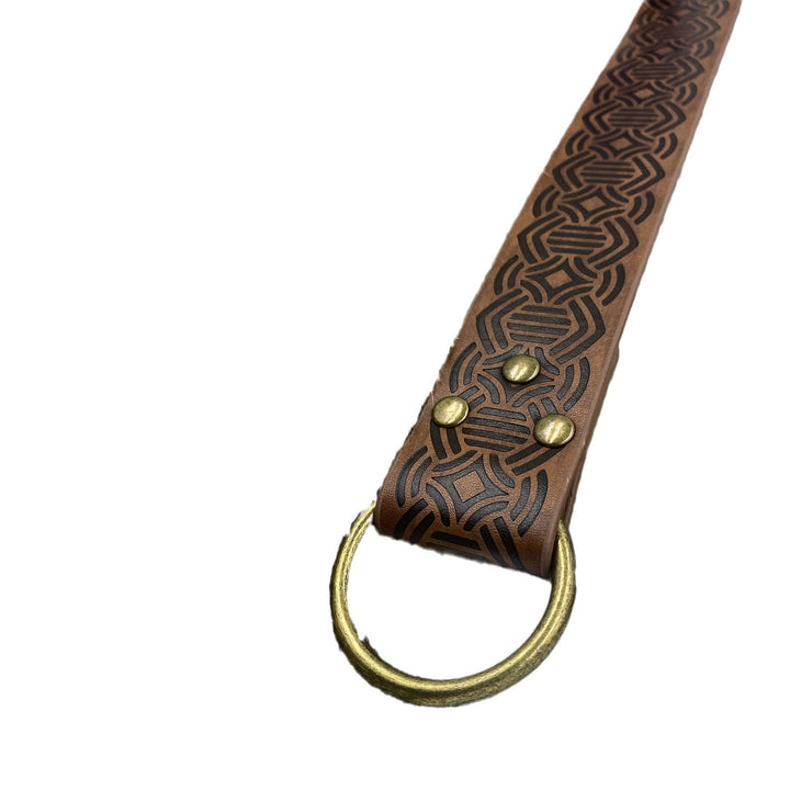 WorldNorse Vintage Embossed Leather Belt