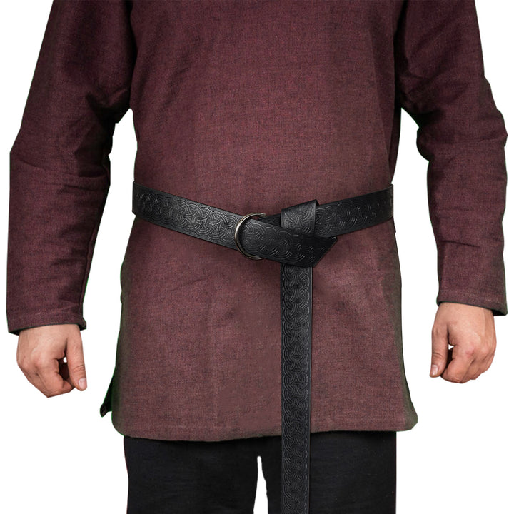 WorldNorse Vintage Embossed Leather Belt