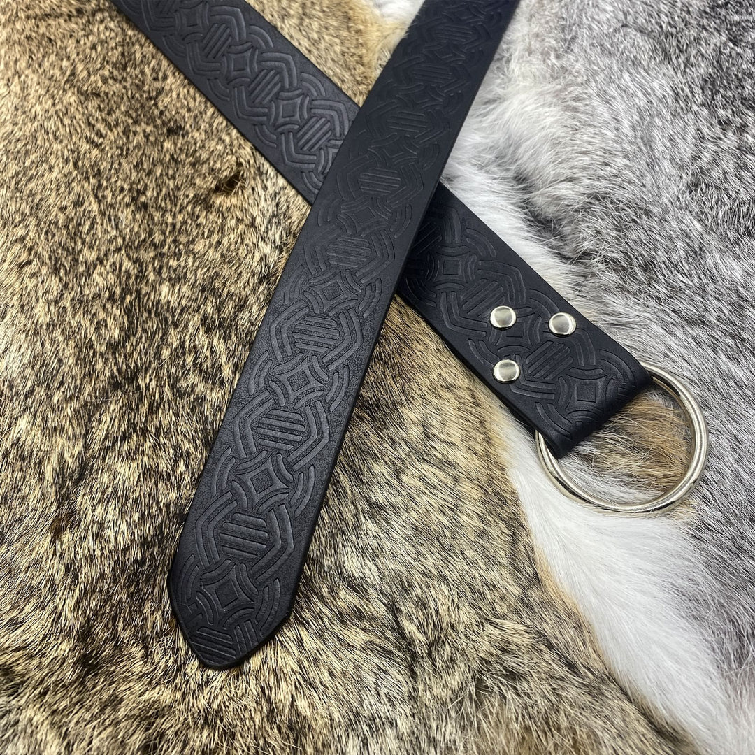 WorldNorse Vintage Embossed Leather Belt
