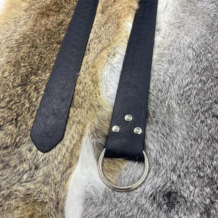 WorldNorse Vintage Embossed Leather Belt