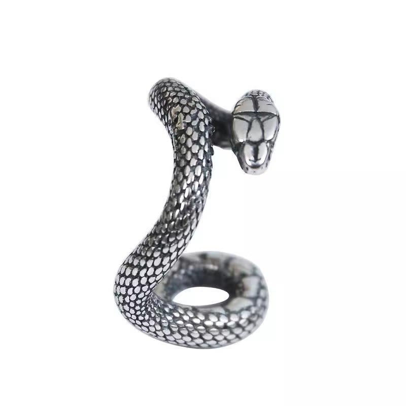WorldNorse Gothic Coiled Snake Ear Cuffs - image 4