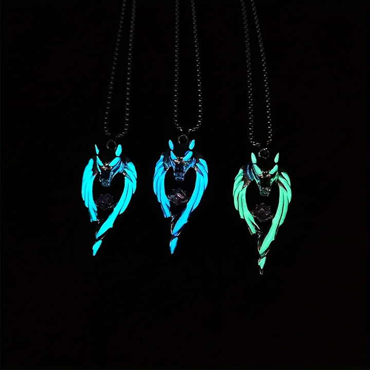 WorldNorse Night Light Wolf King Necklace - image 7