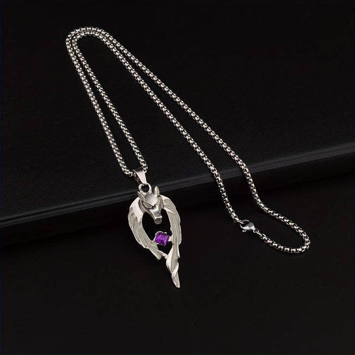 WorldNorse Night Light Wolf King Necklace - image 4