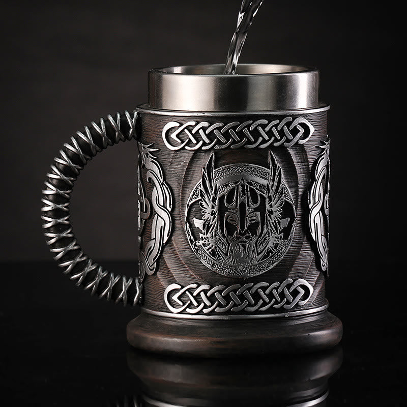 WorldNorse Viking Thor And Odin Celtic Knot Mug - image 3