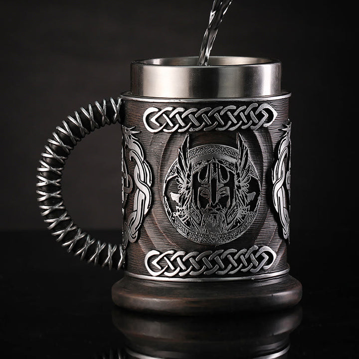 WorldNorse Viking Thor And Odin Celtic Knot Mug - image 3