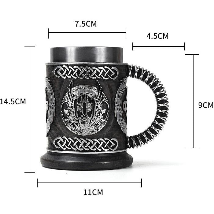 WorldNorse Viking Thor And Odin Celtic Knot Mug - image 6