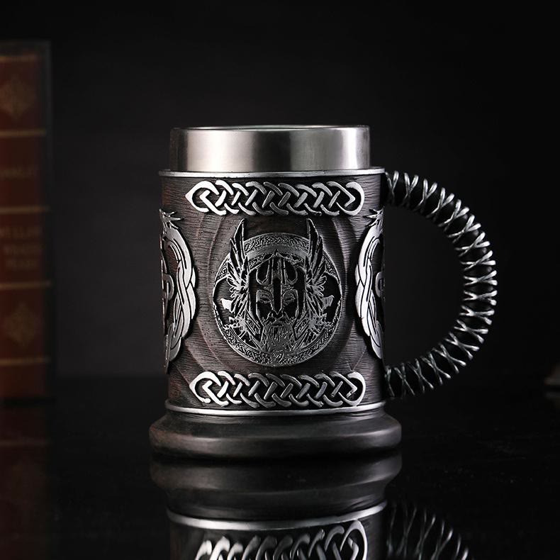 WorldNorse Viking Thor And Odin Celtic Knot Mug - image 4