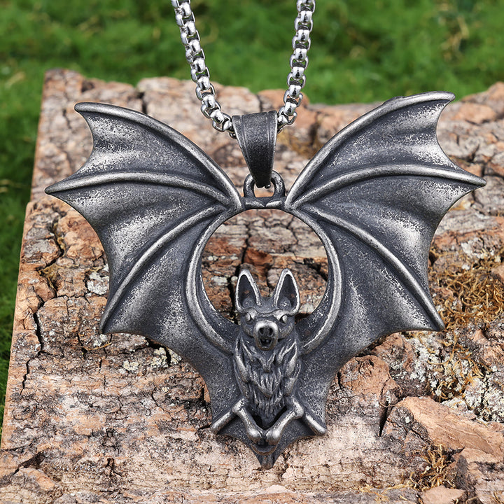WorldNorse Gothic Dark Bat Necklace - Bat - image 0