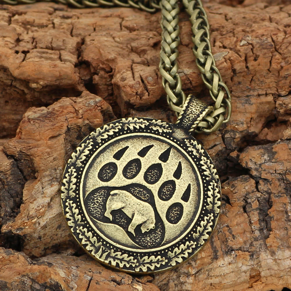 WorldNorse Viking Bear Paw Two Sided Necklace - image 2