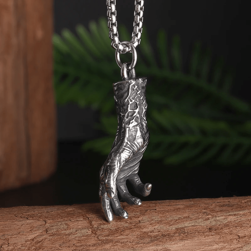 WorldNorse Skull Hand Bone Necklace - image 5