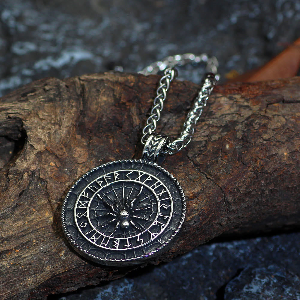 WorldNorse Viking Rune Spider Necklace - image 1
