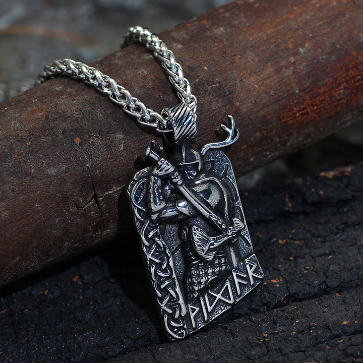 WorldNorse  Celtic Knot Rune Axe Necklace - image 2