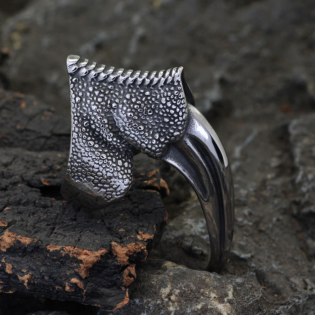 WorldNorse Norse Dragon Claw Ring - UK Size Z（US 13) - image 0