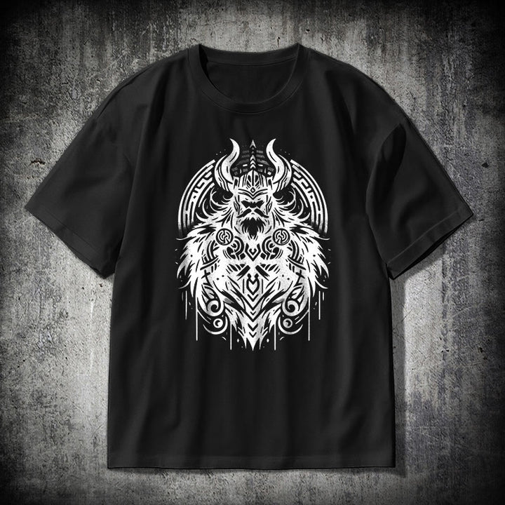 WorldNorse Odin Warrior Viking Style T-shirt - Black - 2XL - image 0