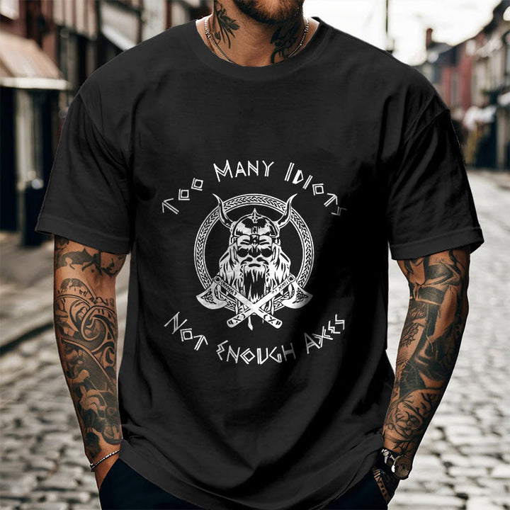 WorldNorse Viking Rune With Warrior Axe T-shirt - image 5