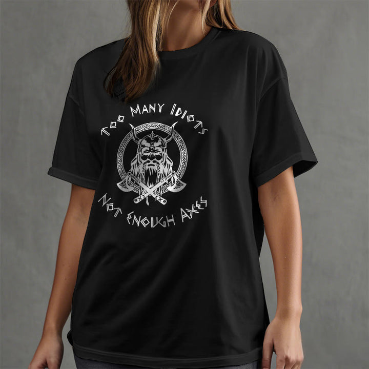 WorldNorse Viking Rune With Warrior Axe T-shirt - image 6