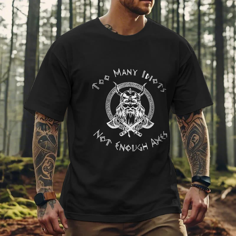WorldNorse Viking Rune With Warrior Axe T-shirt - image 4