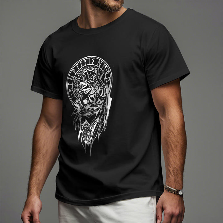 WorldNorse Vegvisir Wolve Celtic T-shirt - image 3