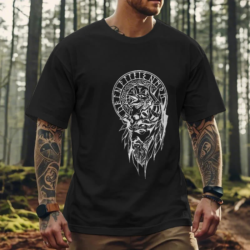 WorldNorse Vegvisir Wolve Celtic T-shirt - image 4