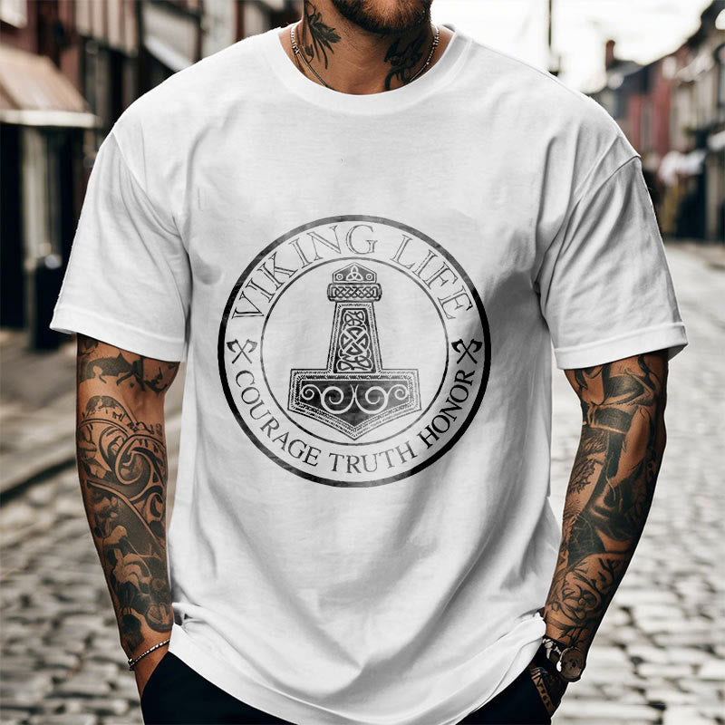 WorldNorse Viking Honor Thor's Hammer T-shirt - image 14