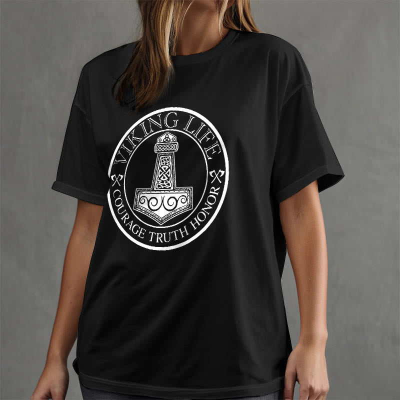 WorldNorse Viking Honor Thor's Hammer T-shirt - image 6