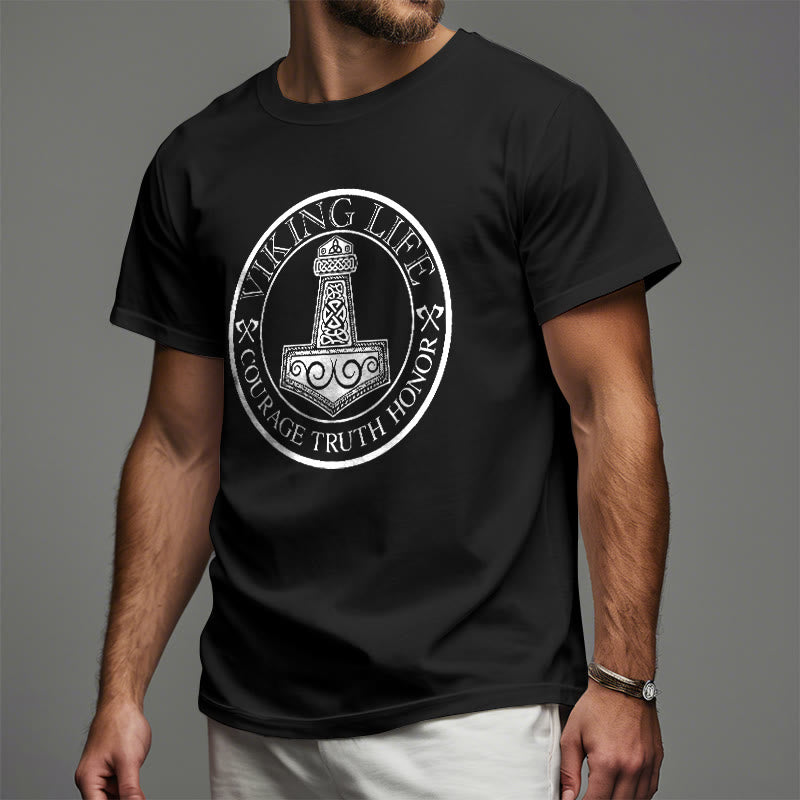 WorldNorse Viking Honor Thor's Hammer T-shirt - image 3