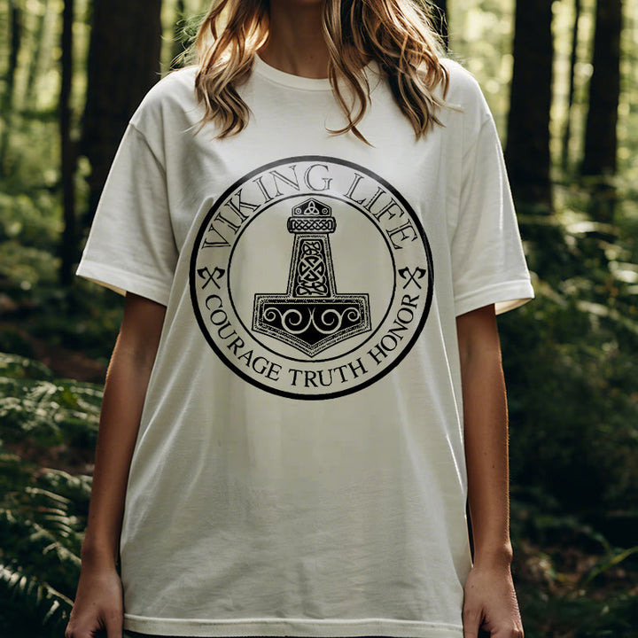 WorldNorse Viking Honor Thor's Hammer T-shirt - image 16