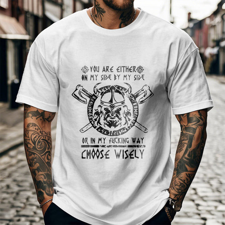 WorldNorse Vikings Rune Odin Symbol Axe T-shirt - image 14