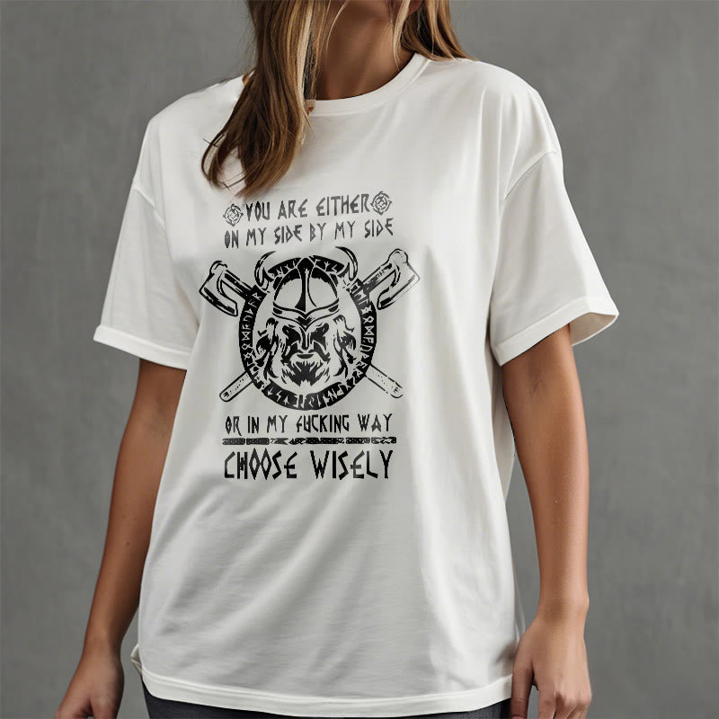 WorldNorse Vikings Rune Odin Symbol Axe T-shirt - image 15