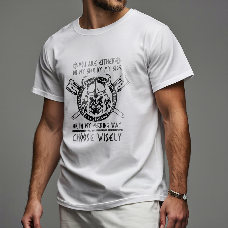 WorldNorse Vikings Rune Odin Symbol Axe T-shirt - image 12