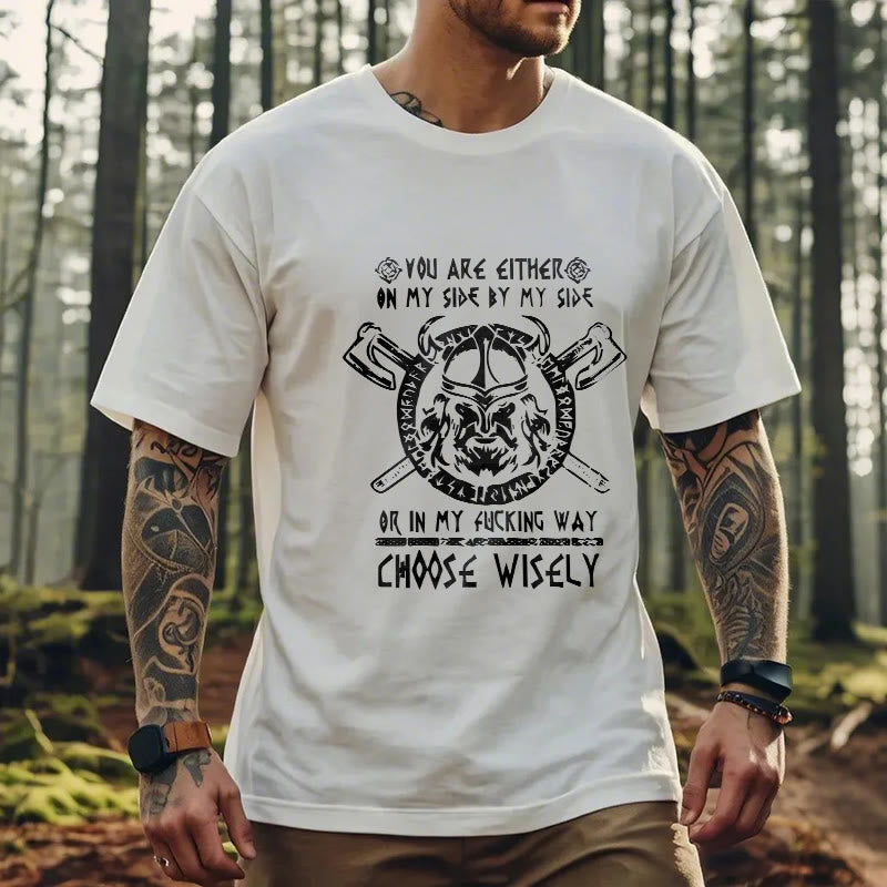 WorldNorse Vikings Rune Odin Symbol Axe T-shirt - image 13