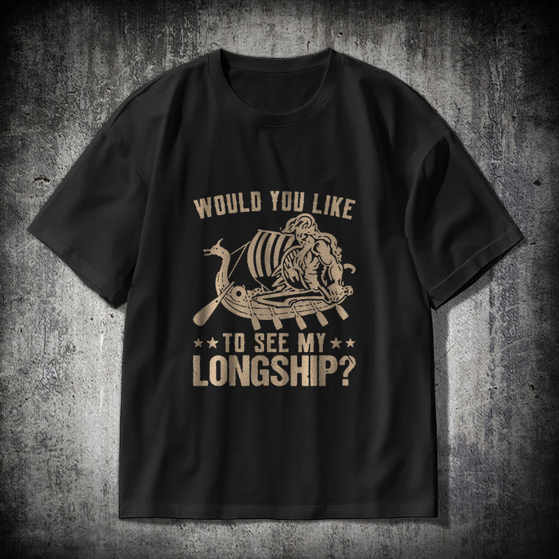 WorldNorse My Longship Viking Life T-shirt - Black - 2XL - image 0