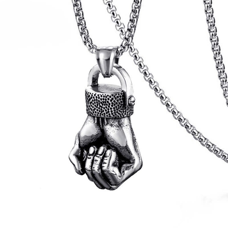 WorldNorse Retro Fist Vein Pendant Necklace - image 3