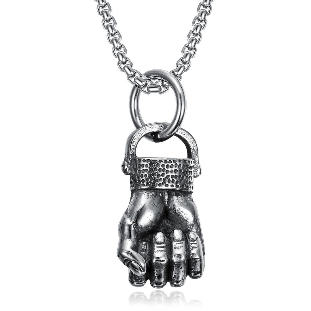 WorldNorse Retro Fist Vein Pendant Necklace - image 4