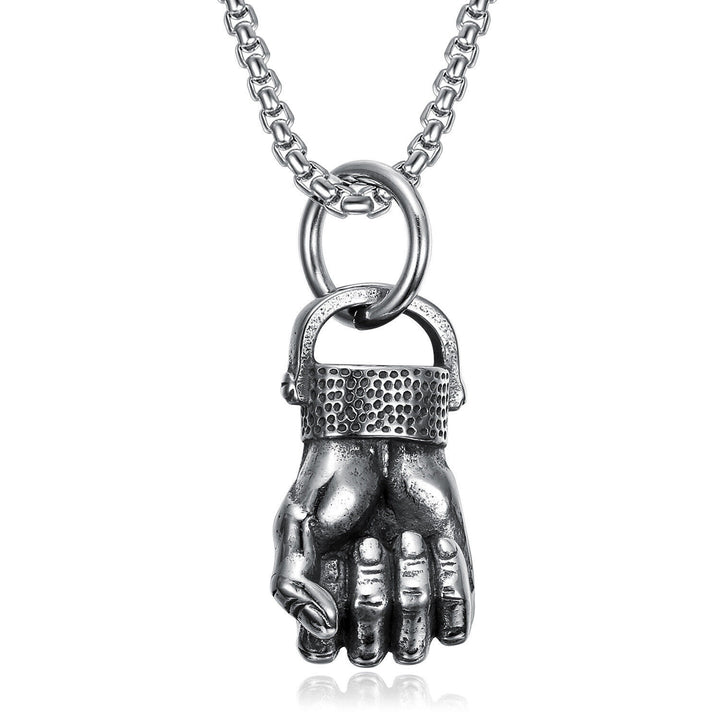WorldNorse Retro Fist Vein Pendant Necklace - image 4