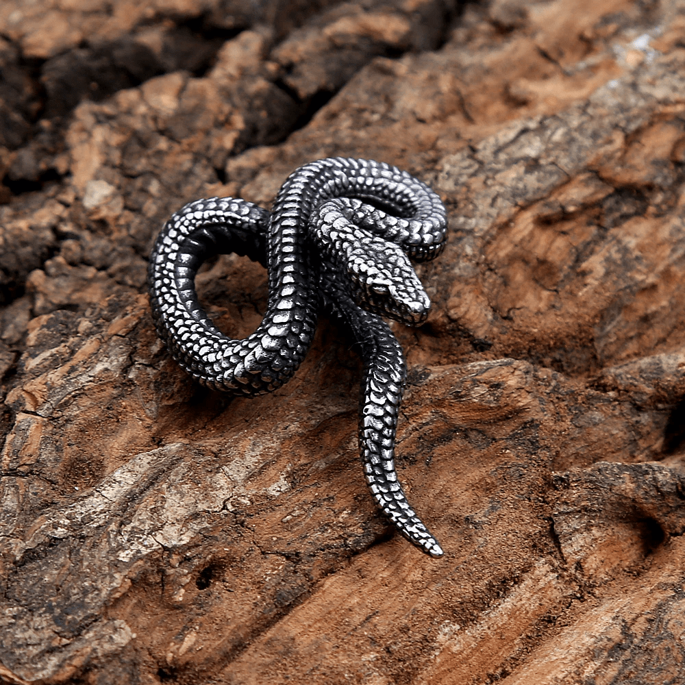 WorldNorse Gothic Python Snake-Shaped Necklace - image 10